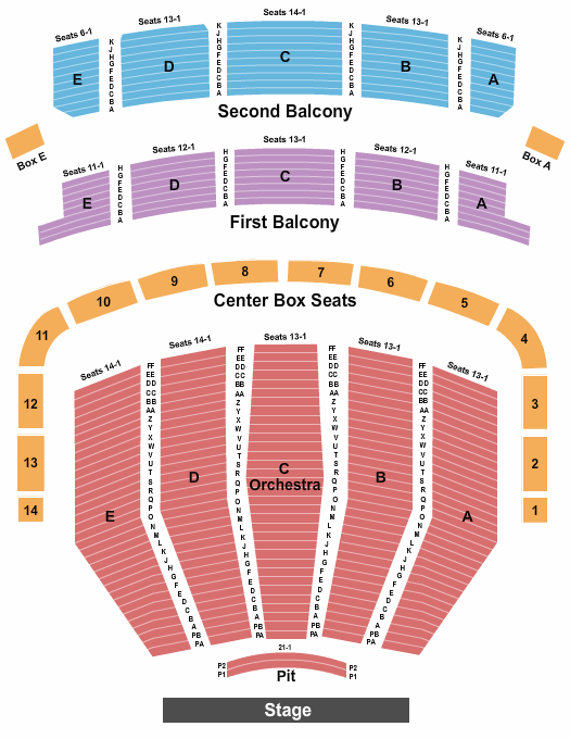 Keller Auditorium Les Miserables Seating Chart